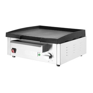 Buffalo Wyprzedaż - Elektryczna płyta grillowa ryflowana, żeliwna, do 300°C, 1.8kW, 230V, Buffalo CU965
