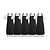 Whites Chefs Clothing Fartuch 965x711 mm, Whites Chefs Clothing SA816, czarny (5 szt.)