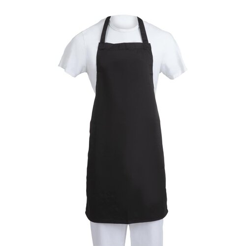 Whites Chefs Clothing Fartuch 965x711 mm, Whites Chefs Clothing SA816, czarny (5 szt.)