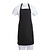 Whites Chefs Clothing Fartuch 965x711 mm, Whites Chefs Clothing SA816, czarny (5 szt.)