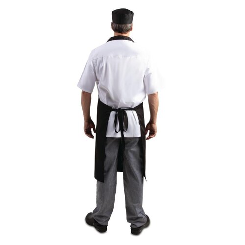 Whites Chefs Clothing Fartuch 965x711 mm, Whites Chefs Clothing SA816, czarny (5 szt.)