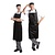 Whites Chefs Clothing Fartuch 965x711 mm, Whites Chefs Clothing SA816, czarny (5 szt.)