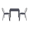 Bolero Stolik kwadratowy 700x700x(h)736 mm, Bolero Adeline HZ355, niebieski