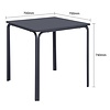 Bolero Stolik kwadratowy 700x700x(h)736 mm, Bolero Adeline HZ355, niebieski
