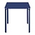 Bolero Stolik kwadratowy 700x700x(h)736 mm, Bolero Adeline HZ356, niebieski
