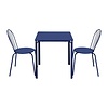 Bolero Stolik kwadratowy 700x700x(h)736 mm, Bolero Adeline HZ356, niebieski