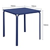 Bolero Stolik kwadratowy 700x700x(h)736 mm, Bolero Adeline HZ356, niebieski