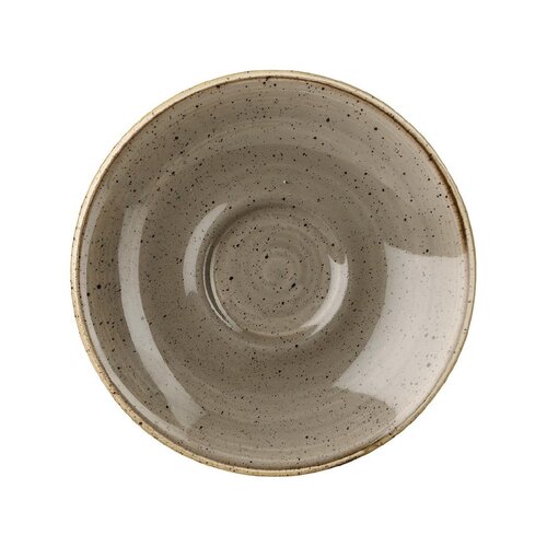 Churchill Spodek do espresso Ø118 mm z porcelany, Churchill Stonecast Grey CY864, szary (12 szt.)