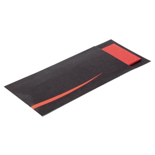 Europochette Kieszonka na sztućce 205x85 mm, Europochette CK239, czarna (100 szt.) Europochette Kieszonka na sztućce 205x85 mm, Europochette CK239, czarna (100 szt.)