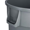 Jantex Kosz na śmieci 160L z polipropylenu, Jantex DX498, szary