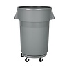 Jantex Kosz na śmieci 160L z polipropylenu, Jantex DX498, szary