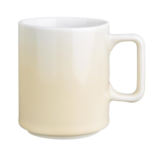 Olympia Kubek porcelanowy 340 ml, Olympia Fondant CU418, żółty (6 szt.)