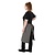 Southside Fartuch 950x650 mm, Southside Cotton Canvas Bistro BA164, szary