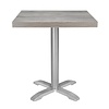 Bolero Blat do stołu wstępnie nawiercony z włókna szklanego 600x600x(h)48 mm, Bolero FT290, szary
