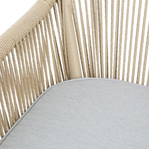 Bolero Fotel 805 mm, do użytku zewnętrznego i wewnętrznego, Bolero Bay HZ596, brązowy (2 szt.)