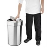 Bolero Kosz na śmieci 70 L ze stali, Bolero HT461, srebrny