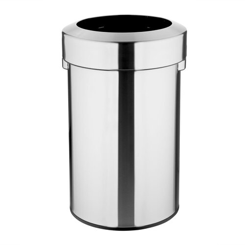 Bolero Kosz na śmieci 70 L ze stali, Bolero HT460, srebrny