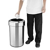 Bolero Kosz na śmieci 70 L ze stali, Bolero HT460, srebrny
