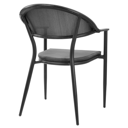 Bolero Krzesło kawiarniane 776 mm, do użytku zewnętrznego i wewnętrznego, Bolero Santiago HZ598, czarne (4 szt.)
