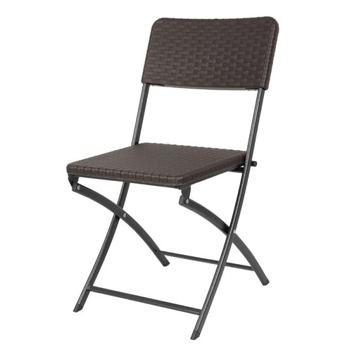 Bolero Krzesło cateringowe składane 805 mm, do użytku zewnętrznego i wewnętrznego, Bolero HS558, brązowe (2 szt.)