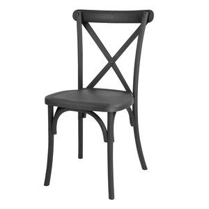 Bolero Krzesło kawiarniane 895 mm, do użytku zewnętrznego i wewnętrznego, Bolero Manhattan HW283, czarne (4 szt.) Bolero Krzesło kawiarniane 895 mm, do użytku zewnętrznego i wewnętrznego, Bolero Manhattan HW283, czarne (4 szt.)