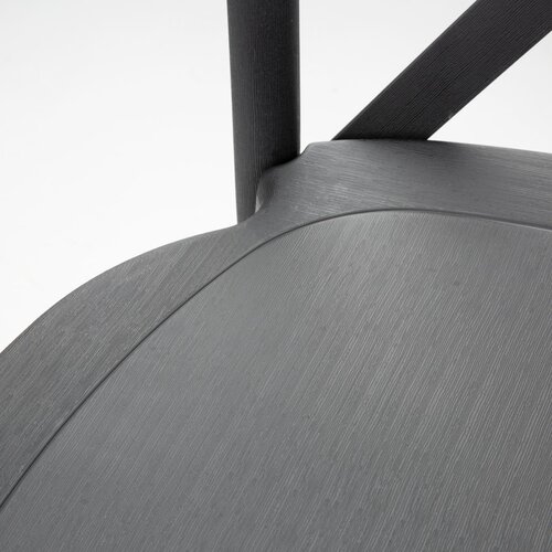 Bolero Krzesło kawiarniane 895 mm, do użytku zewnętrznego i wewnętrznego, Bolero Manhattan HW283, czarne (4 szt.)