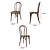 Bolero Krzesło kawiarniane 911 mm, do użytku zewnętrznego i wewnętrznego, Bolero Soho Bentwood HW287, brązowe (4 szt.)