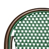 Bolero Krzesło kawiarniane w stylu francuskim do użytku zewnętrznego i wewnętrznego, Bolero HW599, zielone (2 szt.)