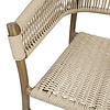 Bolero krzesło słomiane 750 mm, do użytku zewnętrznego i wewnętrznego, Bolero FU532, beżowe (2 szt.)