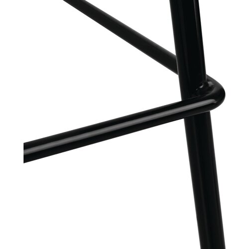 Bolero Krzesło 830 mm, do użytku zewnętrznego i wewnętrznego, Bolero FB874, czarne (4 szt.)