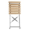 Bolero Krzesło cateringowe składane z siedziskiem o wysokości 440 mm Bolero Perth FU539 (2 szt.)