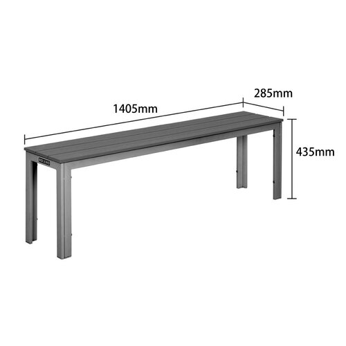 Bolero Ławka tapicerowana 1400x285x(h)430 mm, Bolero Valletta HZ024