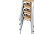 Bolero Niski taboret barowy z drewnianym siedziskiem 450 mm, Bolero Bistro GM634, szary (4 szt.)