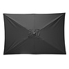 Bolero Parasol ogrodowy kwadratowy 2000x2000x(h)2570 mm, Bolero Sevilla DZ871, czarny