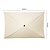 Bolero Parasol ogrodowy kwadratowy 2000x2000x(h)2570 mm, Bolero Sevilla FU505, kremowy
