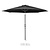 Bolero Parasol ogrodowy okrągły Ø3000x(h)2480 mm, Bolero DZ870, czarny