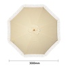 Bolero Parasol ogrodowy okrągły Ø2500x(h)2480 mm, Bolero FU508, kremowy