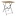 Bolero Składany stolik kawiarniany kwadratowy 600x600x(h)710 mm, Bolero Perth FU538