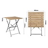 Bolero Składany stolik kawiarniany kwadratowy 600x600x(h)710 mm, Bolero Perth FU538