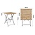 Bolero Składany stolik kawiarniany kwadratowy 600x600x(h)710 mm, Bolero Perth FU538