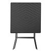 Bolero Składany stolik kawiarniany kwadratowy 620x620x(h)730 mm, Bolero Vierkante GR772, czarny