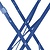Bolero Składany stolik kawiarniany okrągły Ø600x(h)710 mm, Bolero Perth DZ875, niebieski