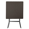 Bolero Składany stolik kawiarniany kwadratowy 620x620x(h)730 mm, Bolero Vierkante GR773, brązowy