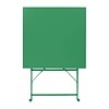 Bolero Składany stolik kawiarniany kwadratowy 600x600x(h)710 mm, Bolero Perth HZ366, zielony