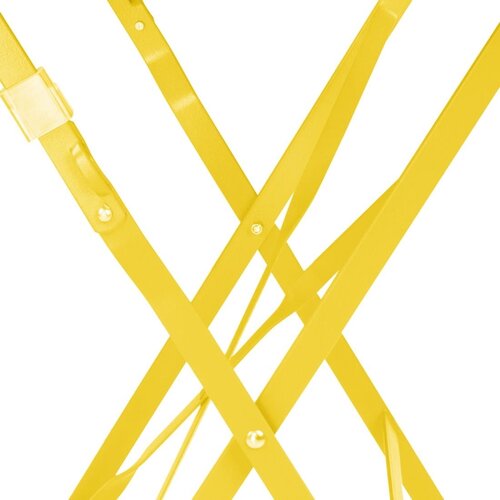 Bolero Składany stolik kawiarniany okrągły Ø600x(h)710 mm, Bolero HZ369, żółty Bolero Składany stolik kawiarniany okrągły Ø600x(h)710 mm, Bolero HZ369, żółty