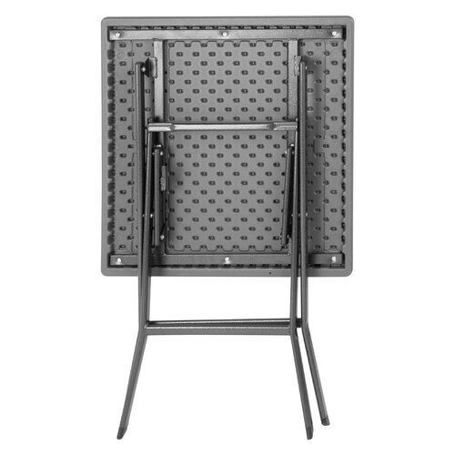 Bolero Składany stolik kawiarniany kwadratowy 620x620x(h)730 mm, Bolero HZ890, szary