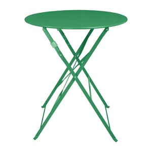 Bolero Składany stolik kawiarniany okrągły Ø600x(h)710 mm, Bolero HZ367, zielony Bolero Składany stolik kawiarniany okrągły Ø600x(h)710 mm, Bolero HZ367, zielony