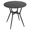 Bolero Składany stolik kawiarniany okrągły Ø690x(h)720 mm, Bolero Santiago HZ599, czarny