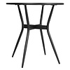 Bolero Składany stolik kawiarniany okrągły Ø690x(h)720 mm, Bolero Santiago HZ599, czarny
