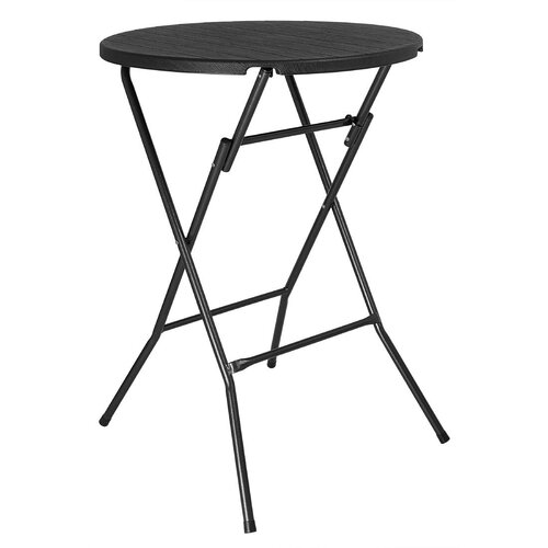 Bolero Składany stolik kawiarniany okrągły Ø800x(h)1100 mm, Bolero HZ892, czarny Bolero Składany stolik kawiarniany okrągły Ø800x(h)1100 mm, Bolero HZ892, czarny